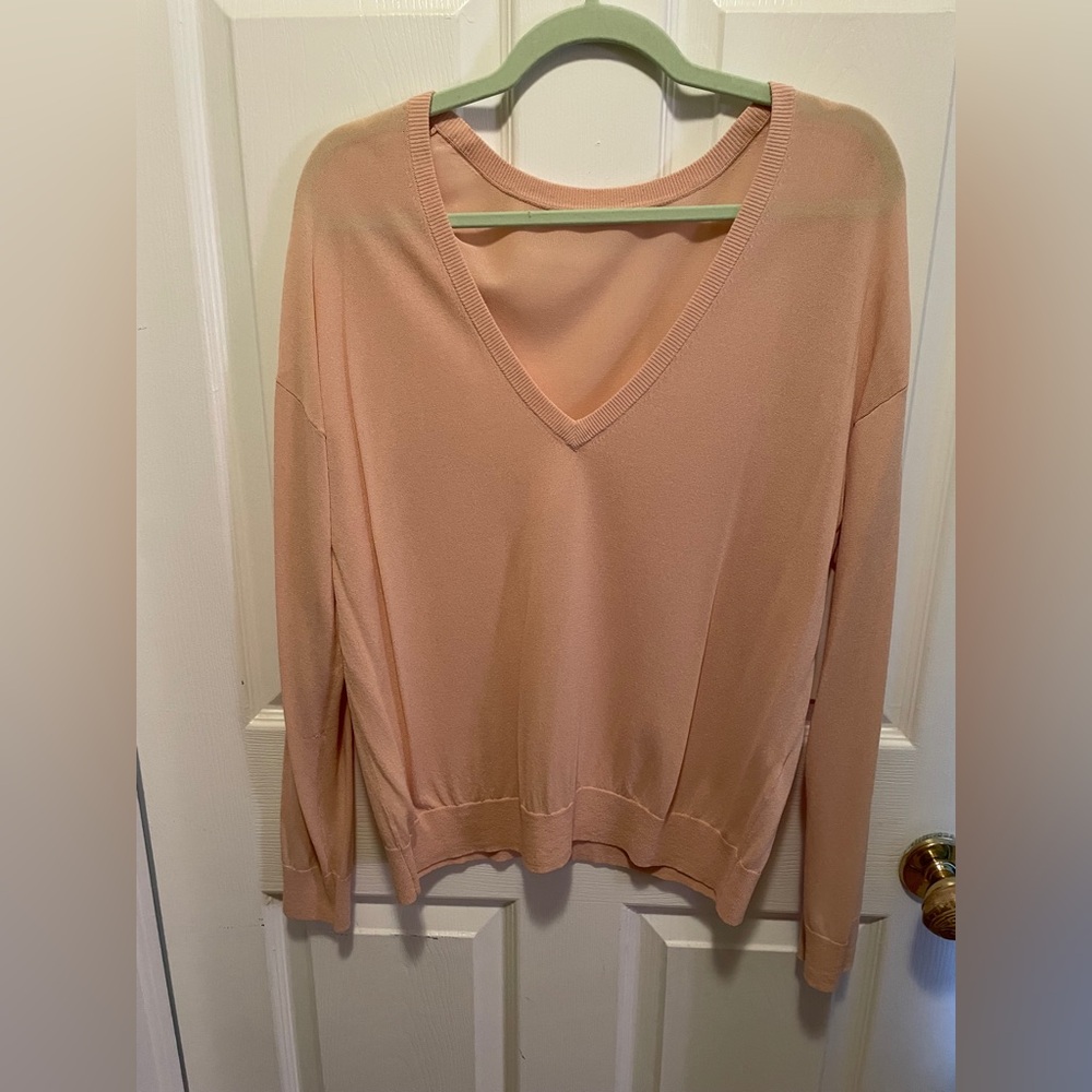 Babaton Soft Peach Knit Top